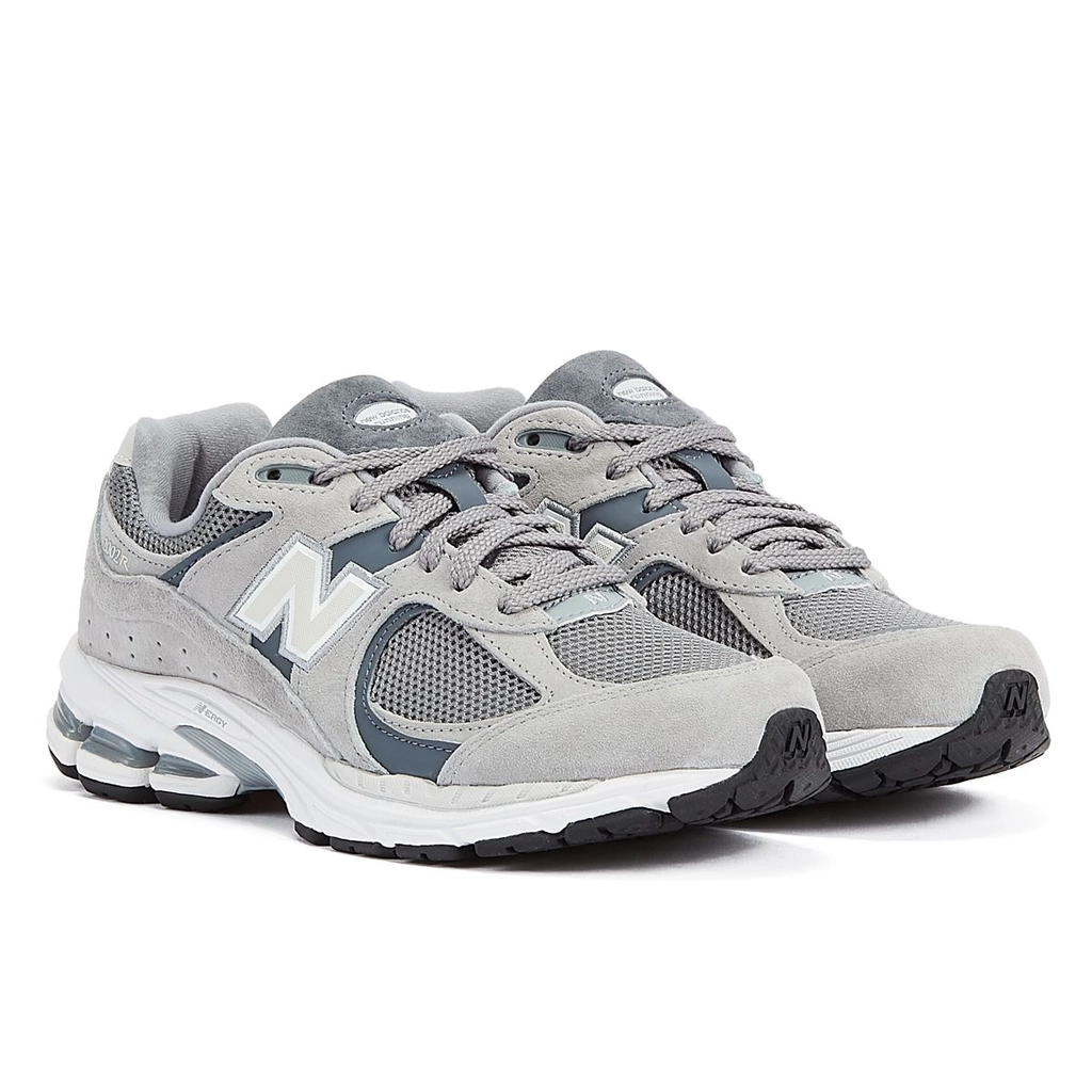 New Balance Unisex 2002 Suede Steel Grey Trainers Mesh - Size UK 4
